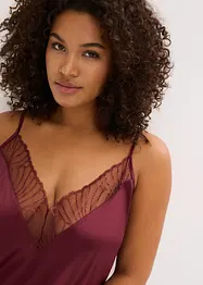 Slipdress met elegant borduursel, bonprix