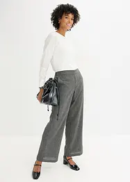 Bootcut broek in tweed look, bonprix