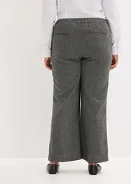 Bootcut broek in tweed look, bonprix