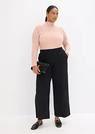 Colshirt met kant, bonprix