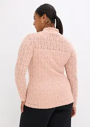 Colshirt met kant, bonprix