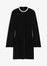 Mini jurk van soepel velours, bonprix