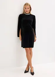 Mini jurk van soepel velours, bonprix