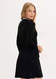 Mini jurk van soepel velours, bonprix