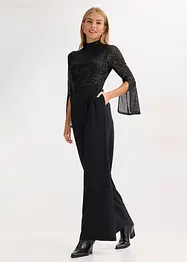Jersey jumpsuit met pailletten, bonprix