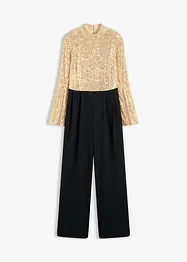Jersey jumpsuit met pailletten, bonprix