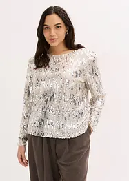 Longsleeve met pailletten, bonprix