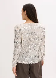 Longsleeve met pailletten, bonprix