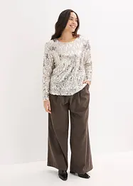 Longsleeve met pailletten, bonprix