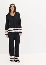 Pyjama van een softe viscose-mix, bonprix