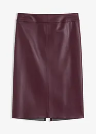 Knie-lange imitatiesuède rok met nauwsluitende pasvorm, bonprix