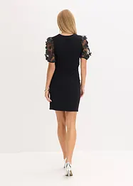 Mini jurk met organza mouwen, bonprix