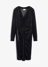 Midi jurk van soepelvallend fluweel, bonprix