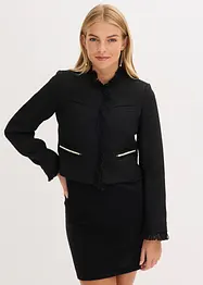 Cropped bouclé blazer, bonprix