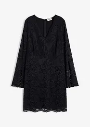 Kanten jurk met trompetmouwen, bonprix