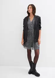 Korte glanzende jurk, bonprix