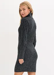 Gebreide jurk met pailletten, bonprix