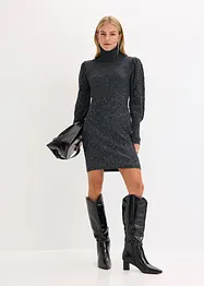 Gebreide jurk met pailletten, bonprix