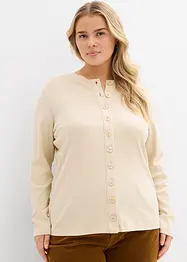 Geribde longsleeve van katoen, bonprix