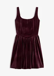 Bustierjurk van zacht fluweel, bonprix