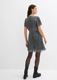 Korte glanzende jurk, bonprix