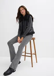 Uitlopende legging met glittergaren, bonprix