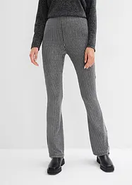 Uitlopende legging met glittergaren, bonprix