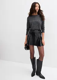 Longsleeve met glittergaren, bonprix