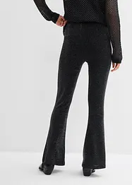 Flared legging met glitter, bonprix