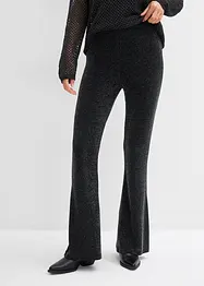 Flared legging met glitter, bonprix