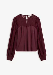 Longsleeve met kant, bonprix