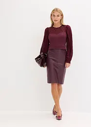 Longsleeve met kant, bonprix