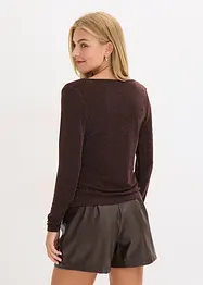 Top met watervalhals, bonprix