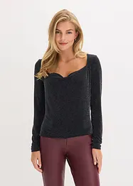 Top met watervalhals, bonprix