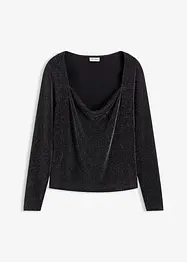 Top met watervalhals, bonprix