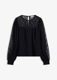 Longsleeve met kant, bonprix