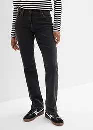 Mid waist stretch jeans, straight, bonprix