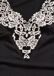 Body zonder beugels van zacht modal met kant, bonprix