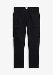 Cargo broek straight regular fit met puur katoen, bonprix