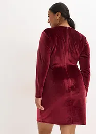 Mini jurk van glanzend fluweel, bonprix