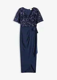 Maxi jurk met geborduurde pailletten, bonprix