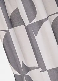 Transparant gordijn met grafisch motief van gerecycled polyester (1 stuk), bonprix