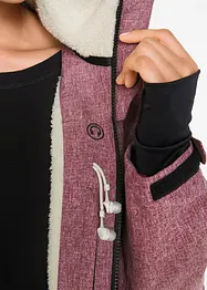 Outdoor jas met teddyfleece, waterdicht, bonprix