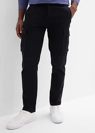 Cargo broek straight regular fit met puur katoen, bonprix