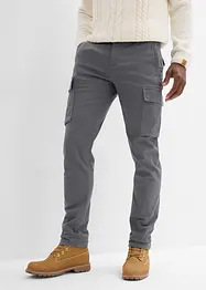 Cargo broek straight regular fit met puur katoen, bonprix