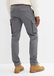 Cargo broek straight regular fit met puur katoen, bonprix
