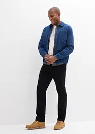 Regular fit twill broek van katoen, straight, bonprix