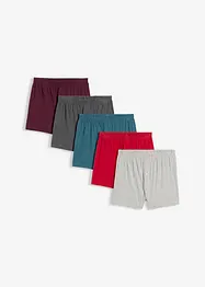 Wijde jersey boxershort (set van 5), bonprix