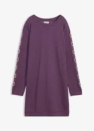 Sweatjurk met eyelets, bonprix