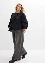 Blouse met lussen, bonprix